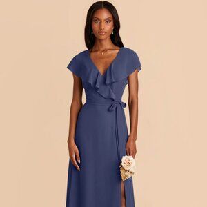 Birdy Grey Jackson Chiffon Dress - Slate Blue